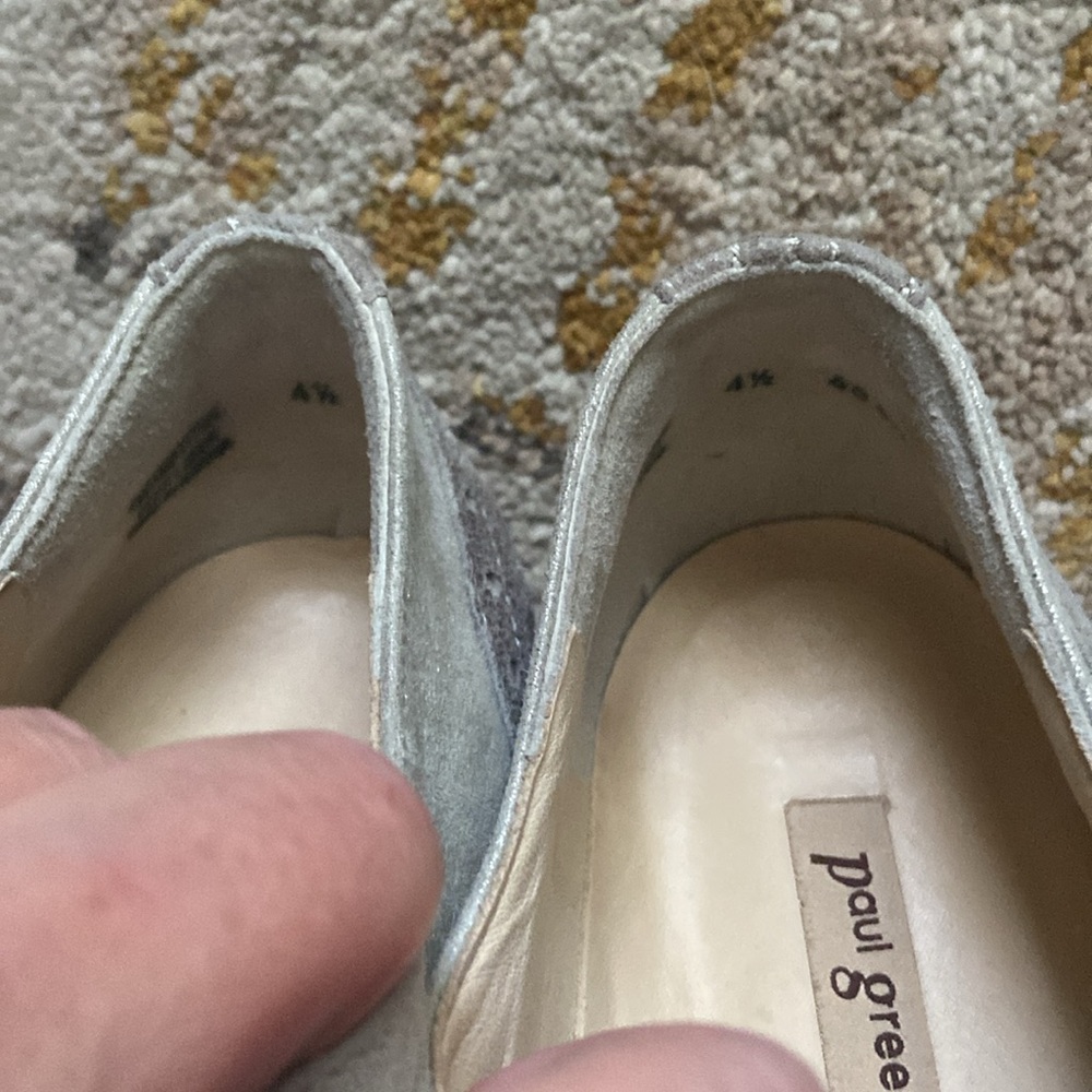 Paul Green- ladies 4.5 adorable shoes - metallic - Picture 4 of 5